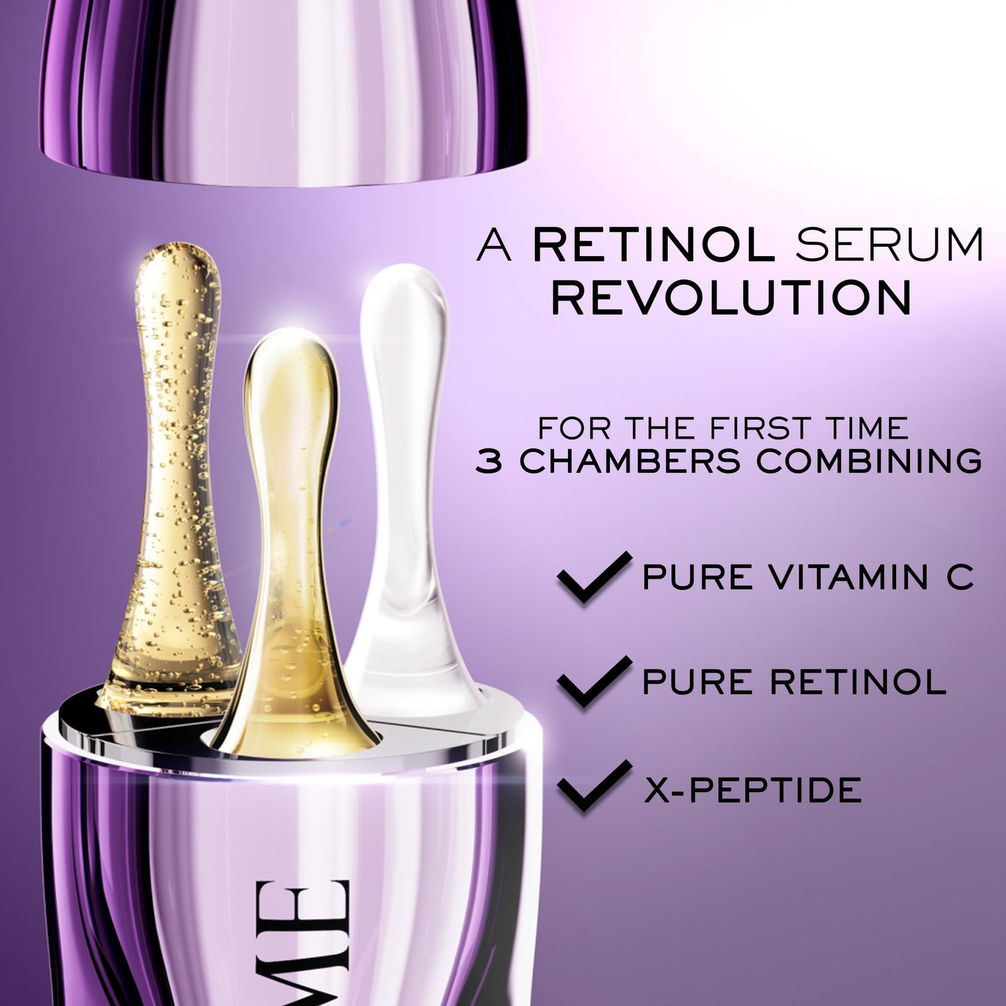 Lancôme Rénergie C.R.x. Triple Serum Retinol - Anti-Aging Serum With Pure Retinol, Pure Vitamin C, X-Peptide - Target Wrinkles and Pores - All Skin Types, including Sensitive 0.67 Fl. Oz.