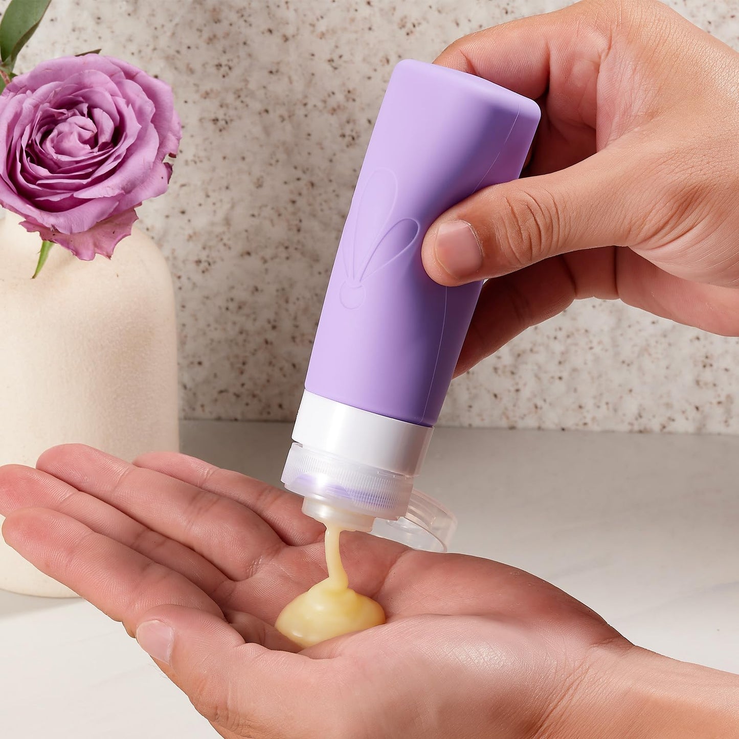 INSFIT 17 Pack Silicone Travel Bottles Set - TSA Approved Leakproof Toiletries Containers, Reusable Travel Size Accessories for Women & Men, Airplane Essentials, Shampoo Lotion Organizer