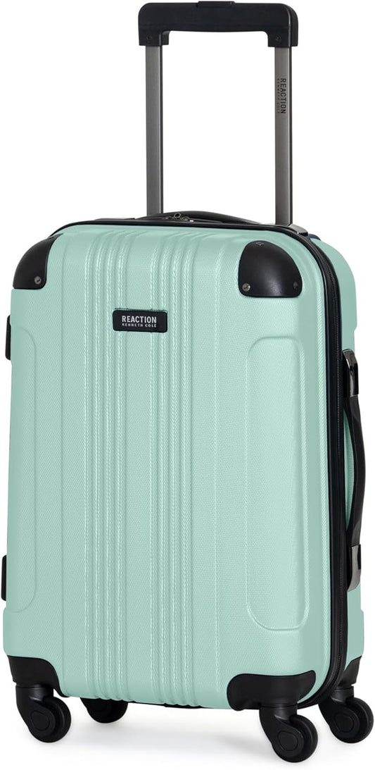 Kenneth Cole REACTION Bounds Lightweight Hardshell 4-Wheel Spinner Luggage, Mint Blue, 20-Inch Carry On