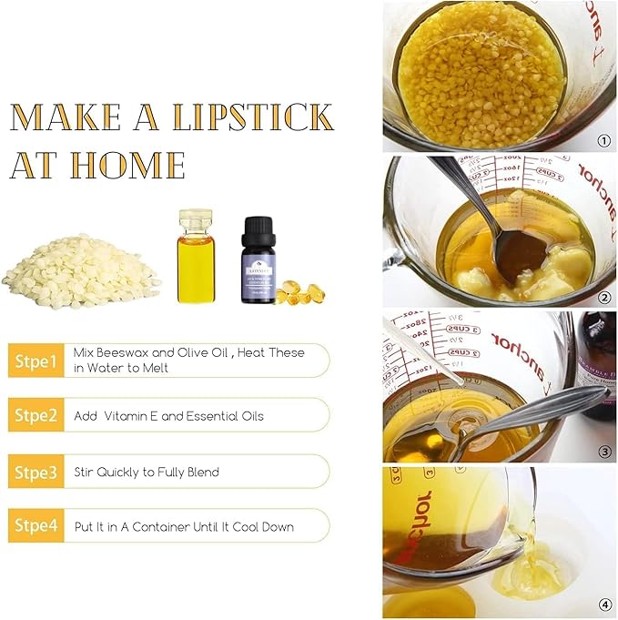 10 LB White Beeswax Pellets - DIY Candle Making Kits, Magical Craft Making, Hand Care DIY Creams, Lip Balms and Soap Making Supplies (160 oz).