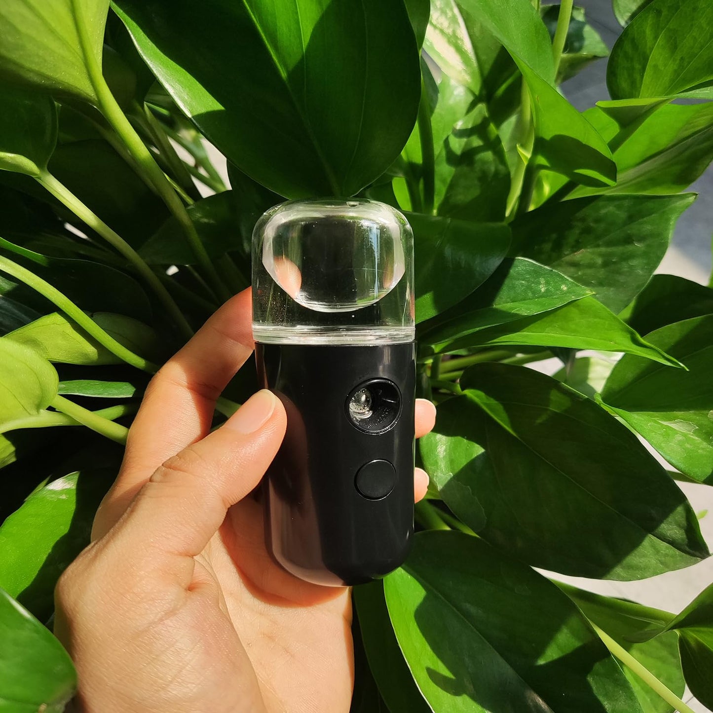 Kingsmile Nano Mist Sprayer, Electric Nano Mister, Portable Face Mister for Eyelash Extensions & Daily Care, Mini Face Humidifier, Facial Mister with 1OZ /30ML Large Capacity Screwing Water Tank Black