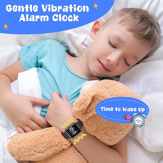 Kids Digital Watches for Boys Girls, Sports Watch with Fitness Tracker, Pedometer, Alarm Clocks, Stopwatch, No App Needed Waterproof Kids Watch, Gift for Teens Student Girls Boys Ages 5-14