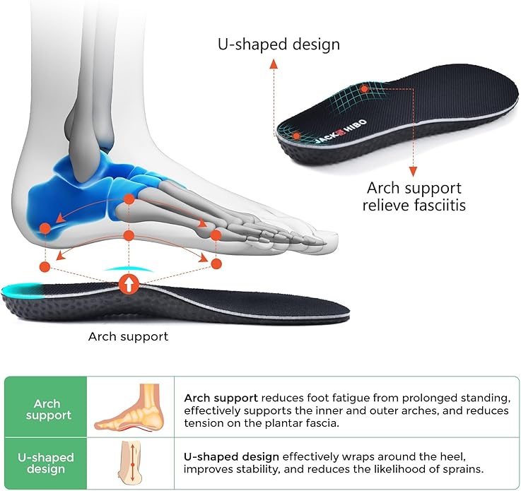 JACKSHIBO Wide Toe Box Shoes for Men Arch Support Shoes Wide Width Sneakers for Running Walking Athletic Tennis Orthopedic Plantar Fasciitis Workout with Thick Cushioned Zero Drop Sole