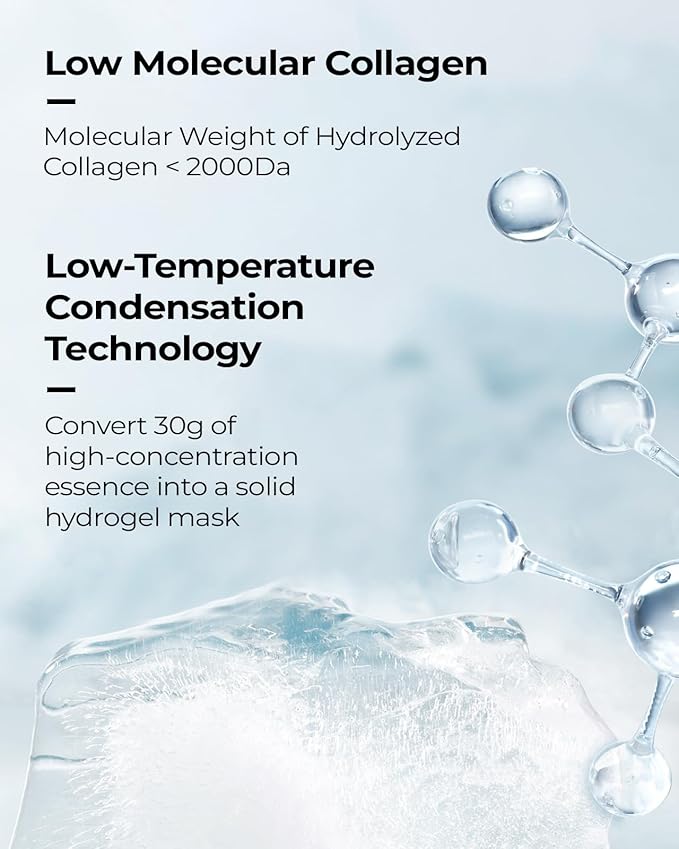 6 Pack Bio-Collagen Face Mask, Hydrating Overnight Masks, Anti-Wrinkle Face Lifting Mask for Elasticity, Pore Minimizing, Firming, Moisturizing, Real Collagen/Korean Skin Care