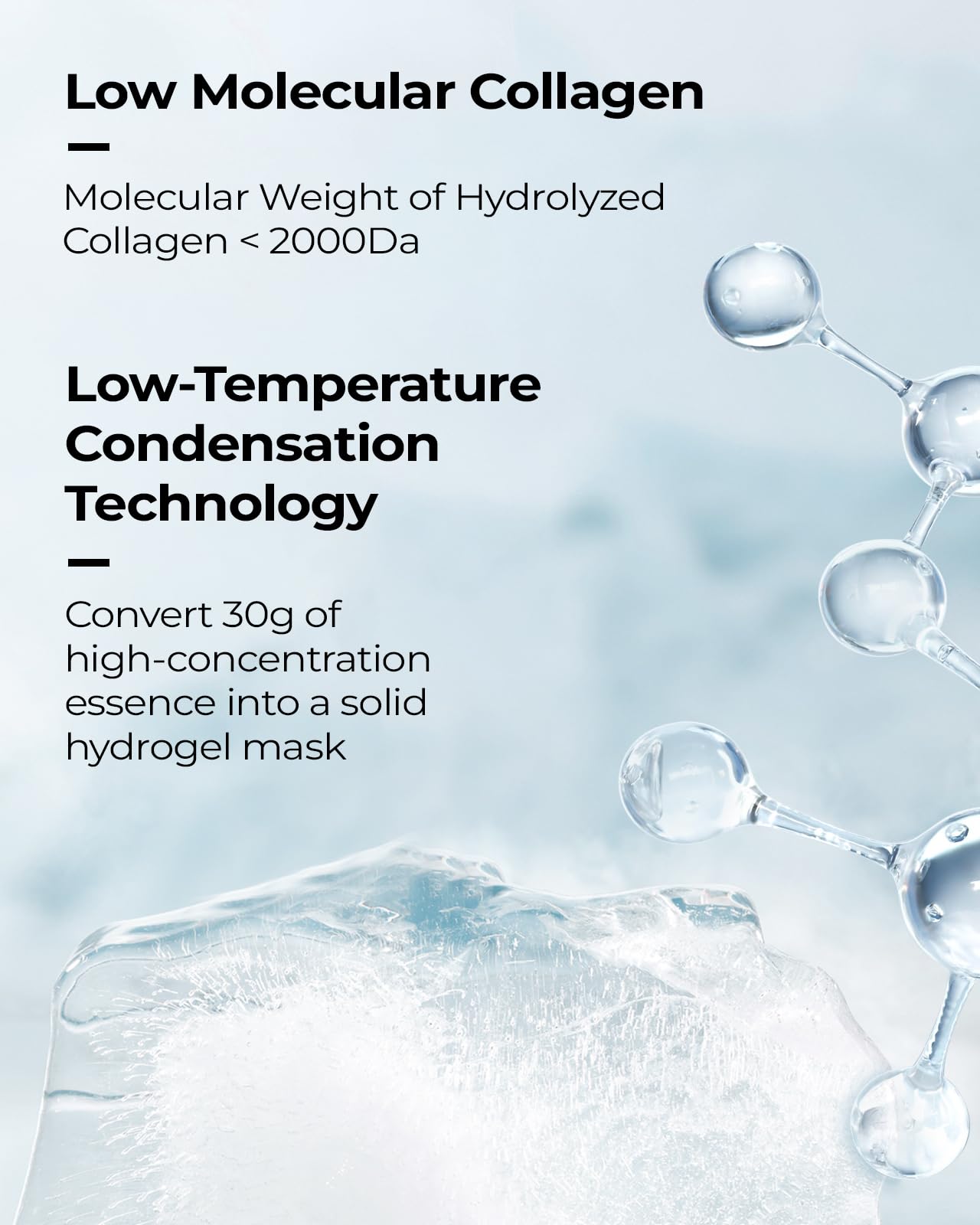 Wokatta 6 Pack Bio-Collagen Face Mask, Hydrating Overnight Masks, Anti-Wrinkle Face Lifting Mask for Elasticity, Pore Minimizing, Firming, Moisturizing, Real Collagen/Korean Skin Care