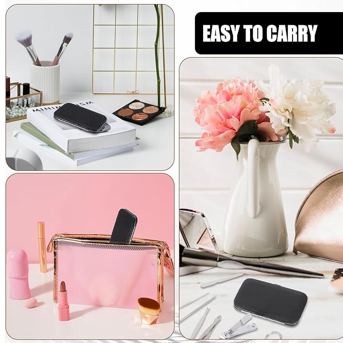 12 Sets Manicure Set 8 in 1 Stainless Steel Nail Grooming Set Professional Manicure and Pedicure Kit Bulk Cuticle Nail Care Foot Pedicure Tools with Portable Travel Case for Men Women