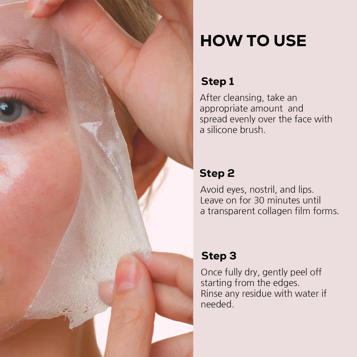 ABEREDE Collagen 70 PDRN Glow Mask 2.82 fl.oz, Korean Peel-Off Mask for Firming, Glass Skin, Glutathione, Cica PDRN, Slow-Aging, Hydrating, Vegan K-Beauty Skin Care