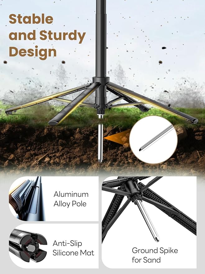 Auto Face Tracking Tripod for iPhone 360°Rotation,Selfie Stick for Android w/Remote&Ground Spike,68” Phone Tripod Stand That Follows Your Movement for Video Recording,Vlogging(R01)