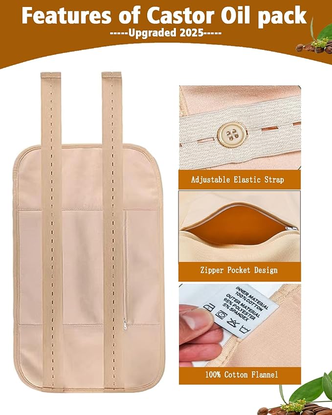 9-Piece Organic Cotton Body Wrap Kit - Multi-Size Thermal Packs for Neck, Back, Knees & Feet (Castor Oil Compatible) - Reusable Soothing Relief Set 2025