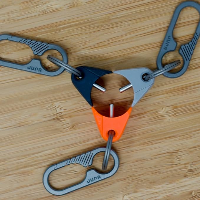 JURA Anchor for All Apple AirPods - Titanium Carabiner - Black Carbon Fiber Anchor -Lightning & USB-C