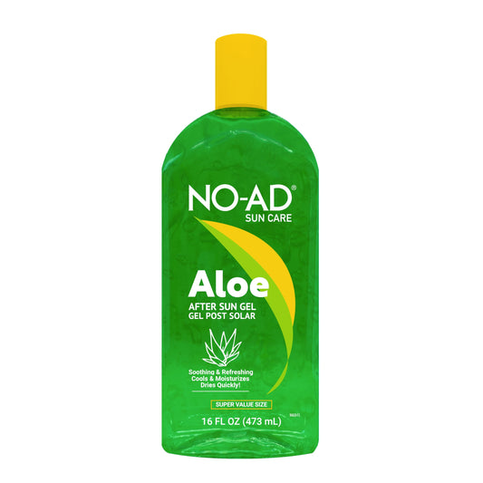 NO-AD Aloe After Sun Gel 16oz | Suitable for All Skin Types | Sunburn Relief | Nourishing and Hydrating |