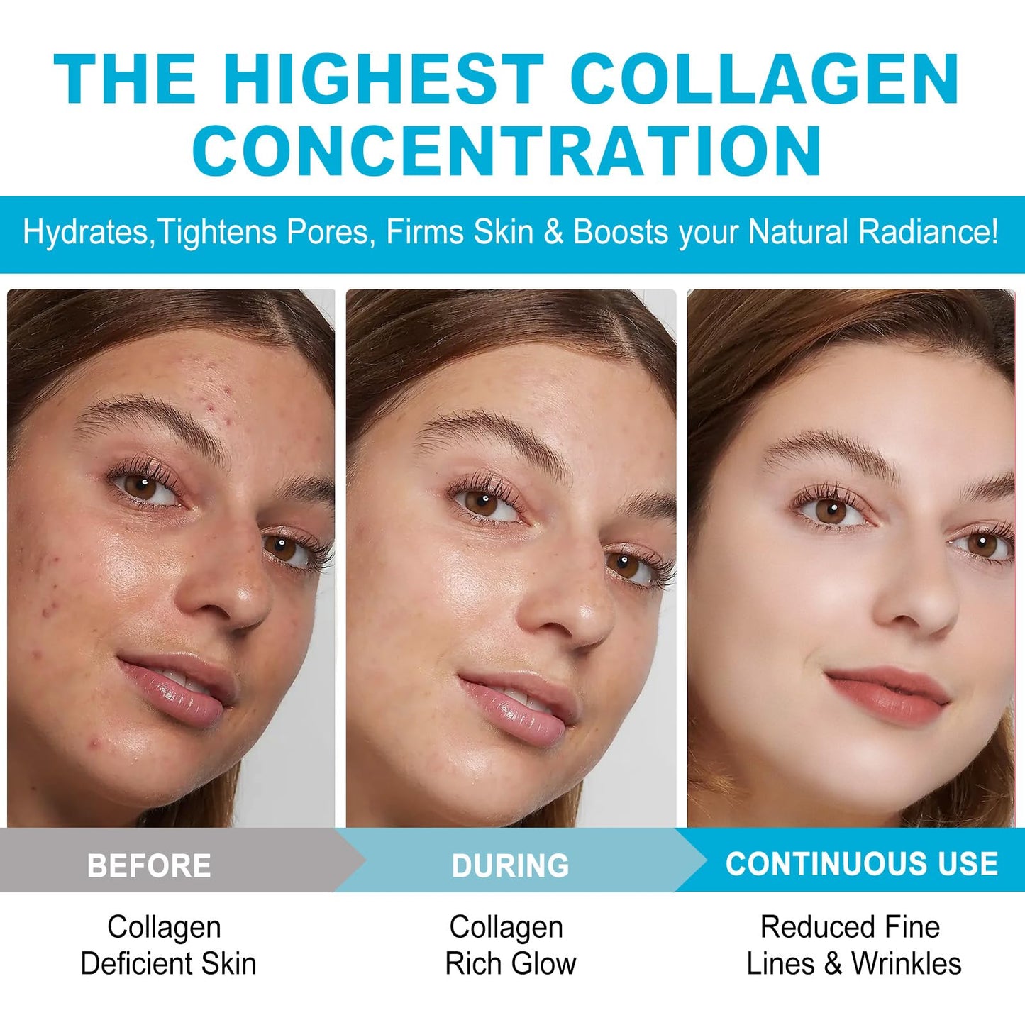 Xsvseie Collagen Face Mask, Deep Collagen Anti Wrinkle Lifting Mask Hydrogel Masks with Low Molecular Sheet Mask Overnight Hydrating Face Mask for Firming,Elasticity, Moisturizing for All Skin Types