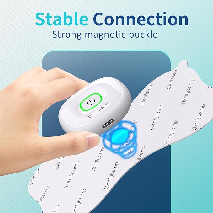 Comfytemp Wireless TENS Unit Muscle Stimulator, FSA HSA Eligible Rechargeable Tens Unit for Pain Relief with Remote Control, Portable Pulse Muscle Stimulator for Back Shoulder Sciatica, 15 Modes