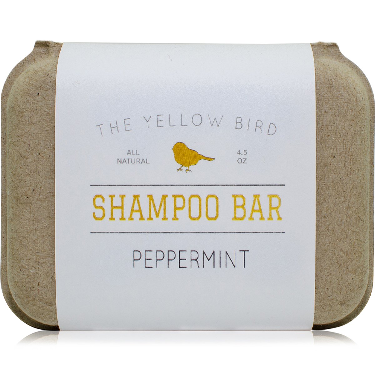 The Yellow Bird Peppermint Shampoo Bar Soap. Sulfate Free. Natural and Organic Ingredients. Anti Dandruff, Itchy Scalp, Psoriasis. Includes Conditioning Argan and Jojoba Oils.