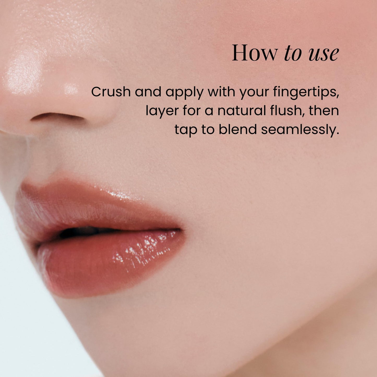 BEIGIC Flush Lip & Cheek Balm - Vegan Buildable & Blendable Multiuse Balm | Natural Flush & Glow | Glowy Blush for Cheeks | Dewy Korean Make Up Cream Blush | 03 Long Black - Muted Brick, 0.14 fl.oz