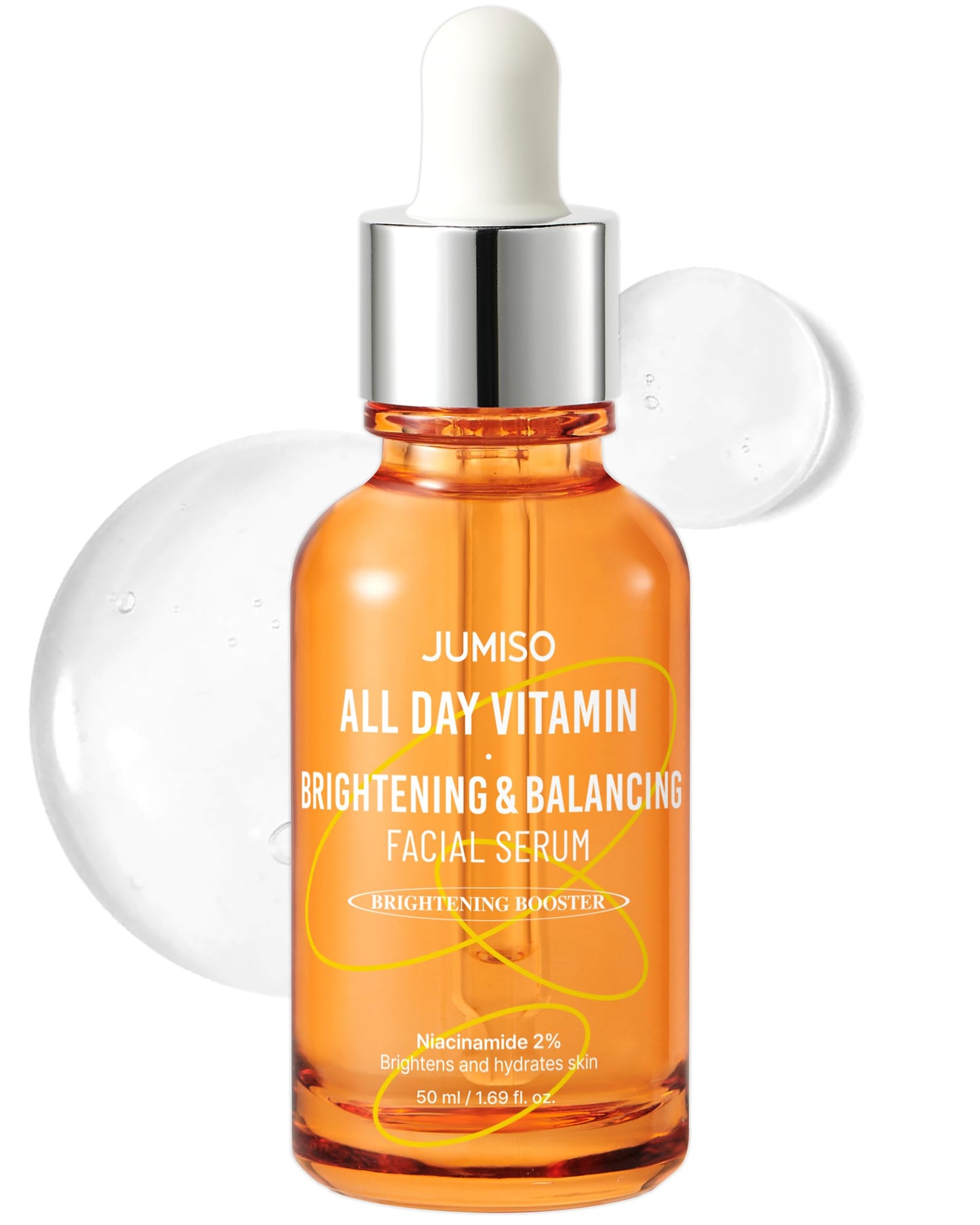 JUMISO All Day Vitamin Balancing Facial Serum - Korean Skincare 86.14% Vitamin Tree Extract 2% Niacinamide Hydrating Glow Face Serum Vegan Dermatologist Tested 1.69 fl oz