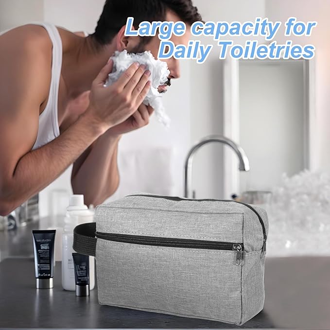 8 Pcs Travel Toiletry Bag for Women Men, Waterproof travel toiletries Bag, Hanging Cosmetic Bags with Handle, Shaving Kit Bags for Cosmetics Toiletries Accessories