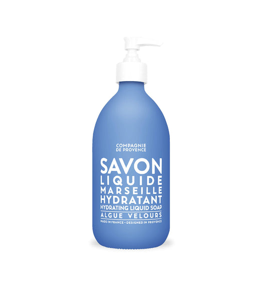 Compagnie de Provence Savon de Marseille Nourishing Liquid Soap, Velvet Seaweed, 10 Fl Oz Plastic Pump Bottle