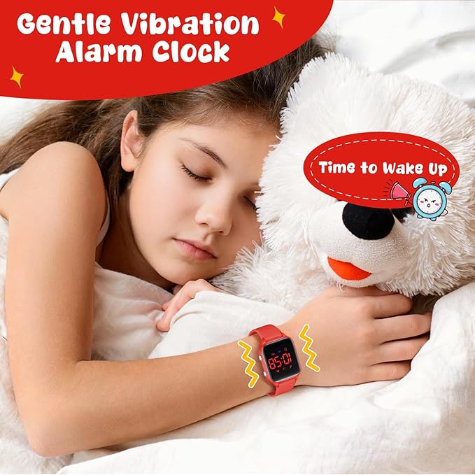 Kids Digital Watches for Boys Girls, Sports Watch with Fitness Tracker, Pedometer, Alarm Clocks, Stopwatch, No App Needed Waterproof Kids Watch, Gift for Teens Student Girls Boys Ages 5-14