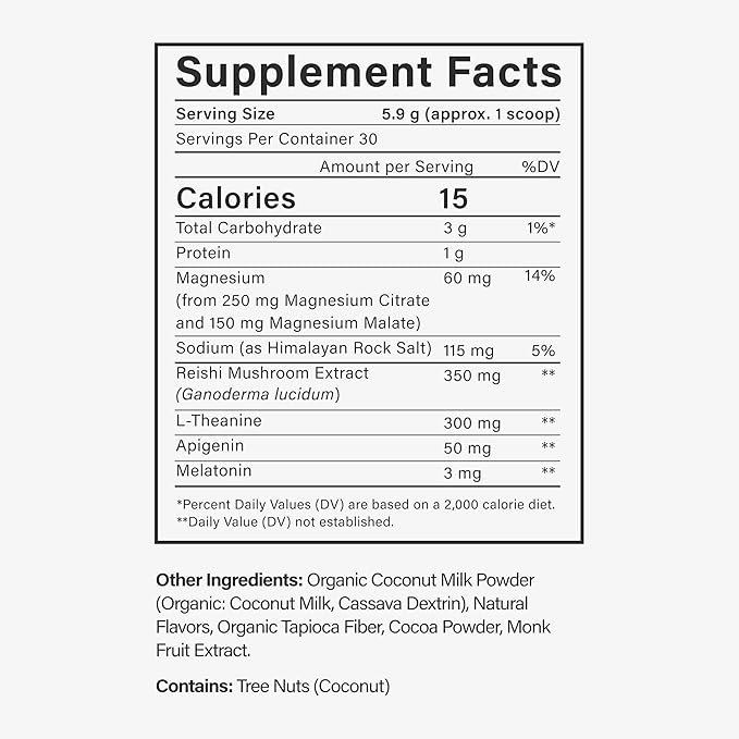 Beam Dream Sleep Powder, L-Theanine, Apigenin, Reishi and Magnesium, Third Party Tested Natural Sleep Aid & Sleep Supplement for Deep Sleep, Relaxation and Recovery, Natural Sleep Support, 30 Servings