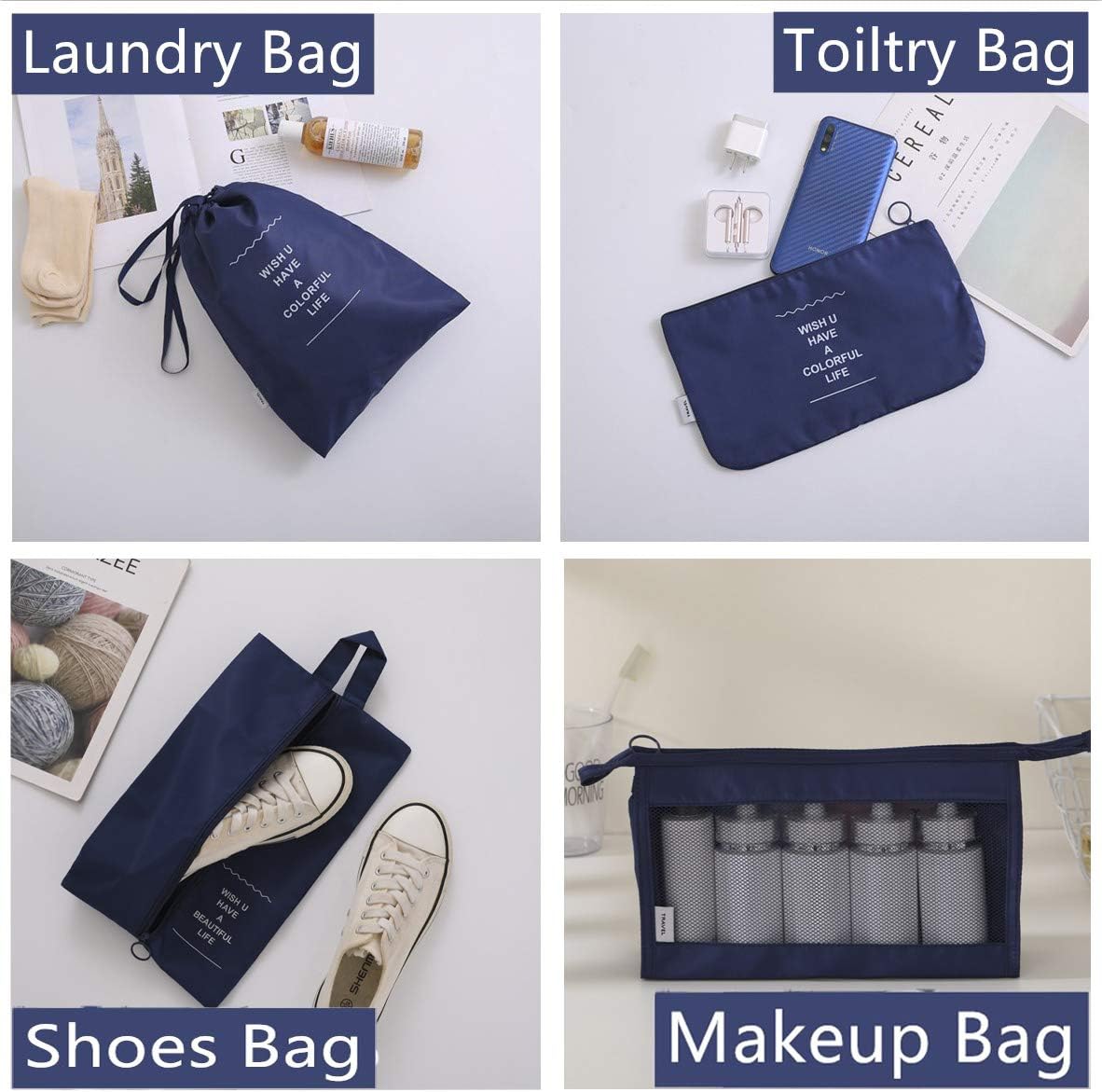 OEE Luggage Packing Organizers Packing Cubes Set for Travel