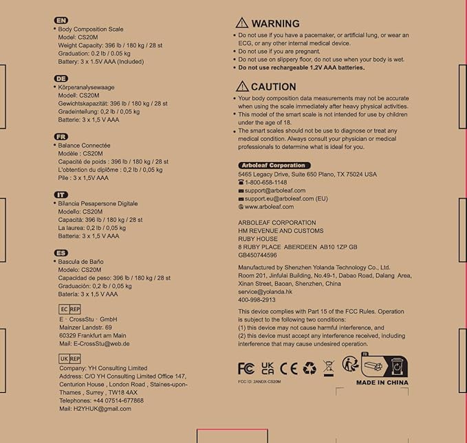 arboleaf Scales for Body Weight, Weight Scale with Body Fat, Digital Bathroom Scale, Smart Bluetooth Body Fat Scale Sync 14 Body Composition Analyzer with Other Fitness Apps