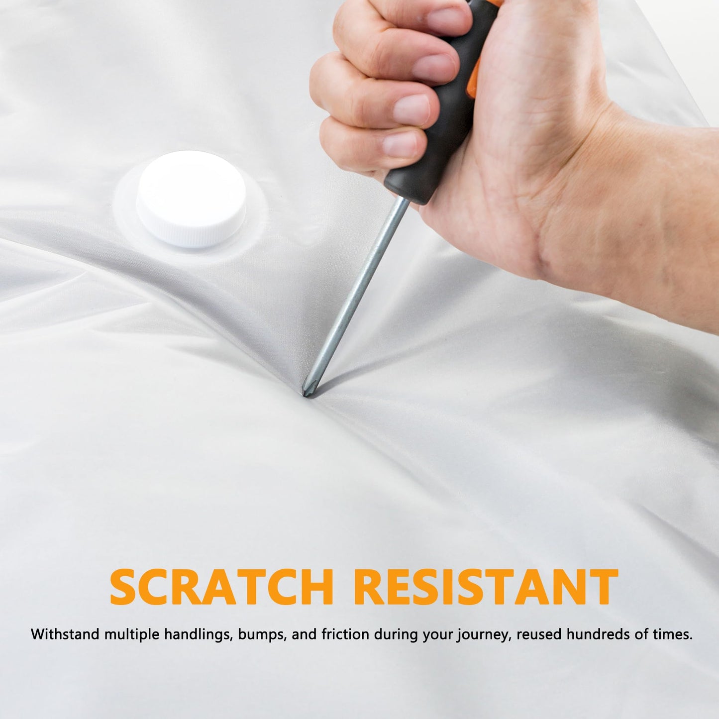 SUOCO Travel Vacuum Bags for Luggage and Backpack, 6 Medium Reusable Compression Bags with Wireless Electric Pump, Packing Seal Space Saver Storage Bags for Clothing, Carry on Suitcase