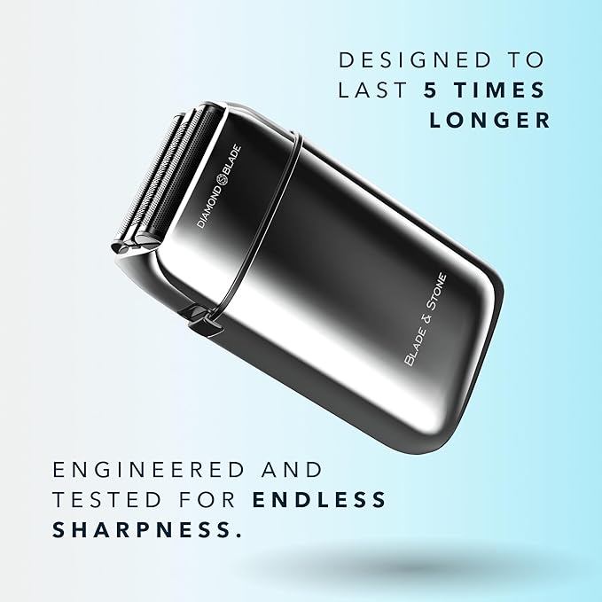 Blade & Stone™ PS501 Foil Shaver | Graphene-X™ Blade | Professional Foil Shaver for Men | 8000 RPM Durable Motor, All-Metal, Cordless Barber Shaver - The Aviator