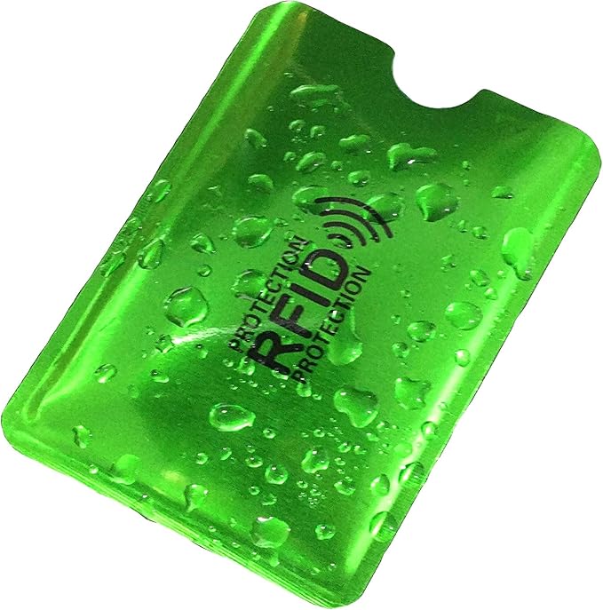 16 RFID Blocking Sleeves Set (10 Credit Card Holders & 4 Passport Protectors) Identity Theft Protection Secure Sleeves Set.Waterproof aluminum foil slim Design easily into your Wallet