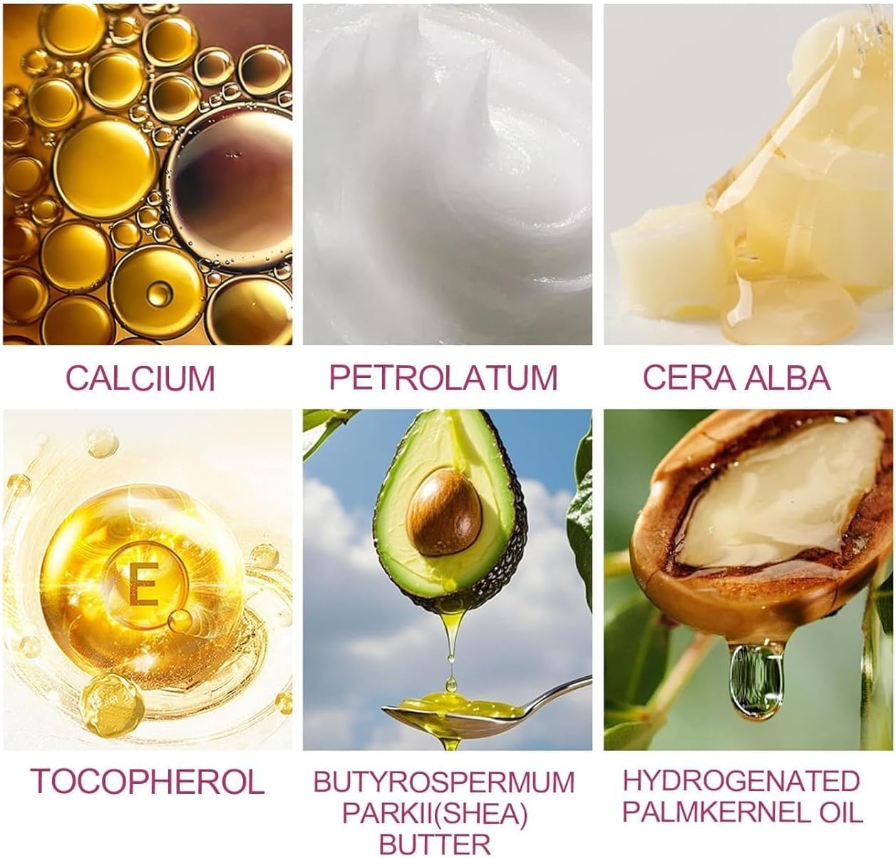 Calcium Multi Balm, Calcium Volume Multi Balm, Wrinkle Core Stick, Korean Collagen Moisturing Stick, Anti-aging, Hydrating, Firming Skin, Suitable for Eyes