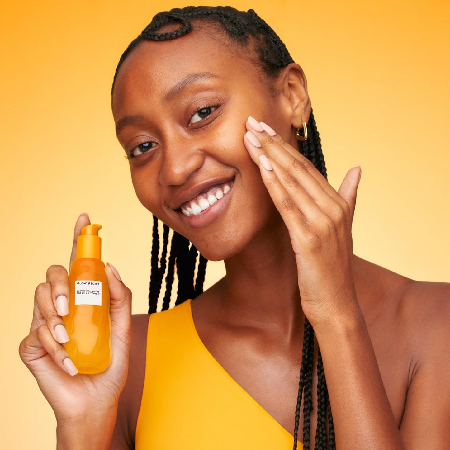 Glow Recipe Travel Size Cloudberry Brightening Toner + Essence Skincare-CoQ10 Face Toner to Strengthen Skin Barrier+Hydrating Rice Water, Vitamin C, E & 5% Glycerin to Soften & Even Skin Tone (30 ml)