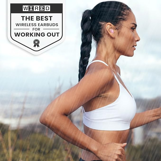 Back Bay Audio Tempo 30 Wireless Earbuds for Small Ears - Award-Winning Sound, Sweatproof Bluetooth Earbuds, Comfortable Ear Buds for Women, Pink Earphones Small Ear Canals, Long Battery Headphones