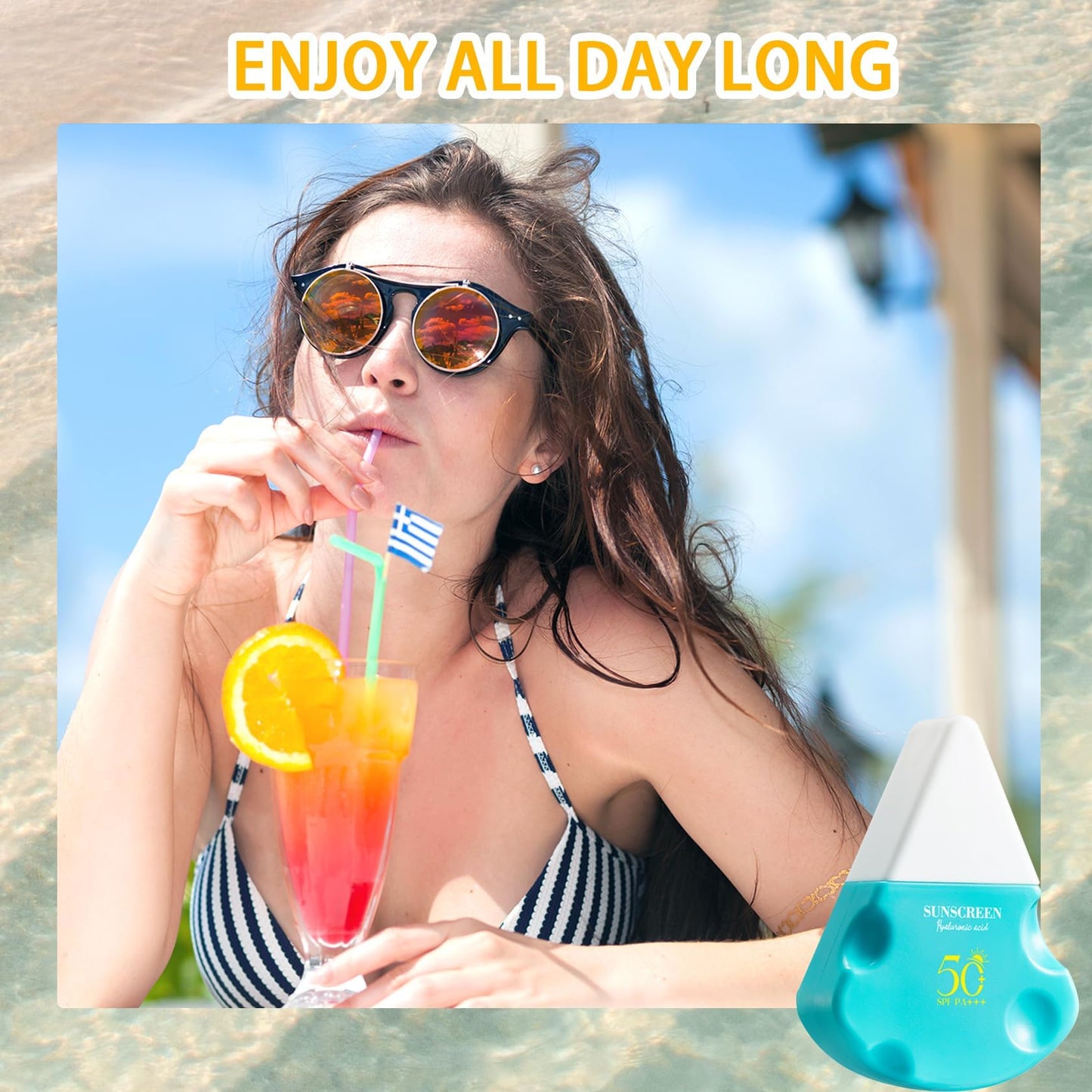 3PCS Moisturizing Sunscreen SPF 50+ PA+++,Travel Size Sunblock,Non-Greasy Waterproofing Sunscreen Lotion for Face and Body,Lightweight Mineral Sun screen Set, 1.05 Oz