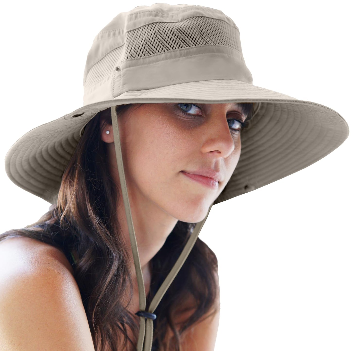GearTOP Safari Hat for Men Sun Hats for Women UV Protection UPF 50+ Fishing, Gardening, Hiking Hat (22-23 1/2")