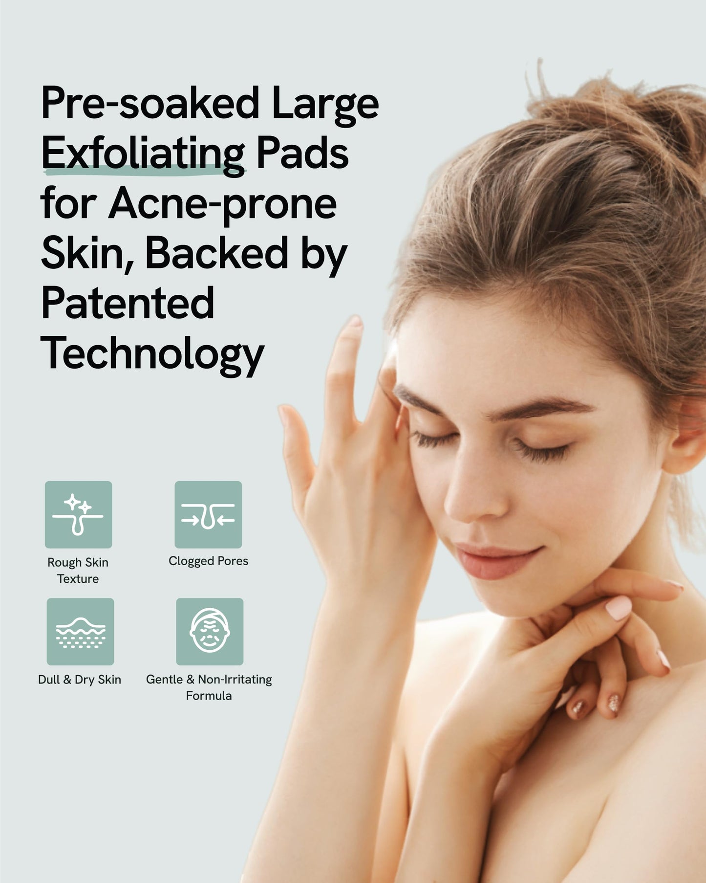 bye od-td Amino BHA Pads (80 Count) - Pre-Soaked Oil Control Cotton Pads for Gentle Exfoliation, Soothing & Hydration, Korean Skin Care. Amino Acid, Salicylic Acid, Tea Tree