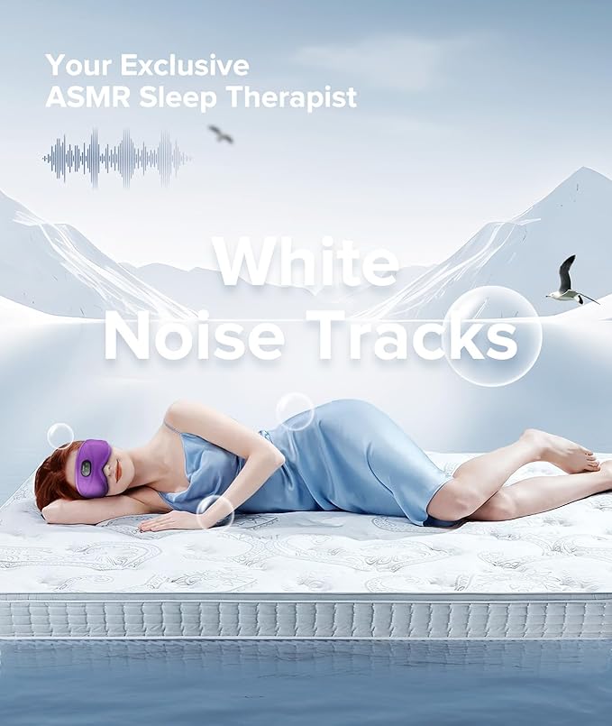 TOPOINT Sleep Mask with Bluetooth Headphones, 3D Eye Mask for Sleep Headphones with White Noise, Total Blackout, 5.4 Bluetooth, Timer, 15 Hours for Women Men, Travel, Meditation, Nap, CPAP Users