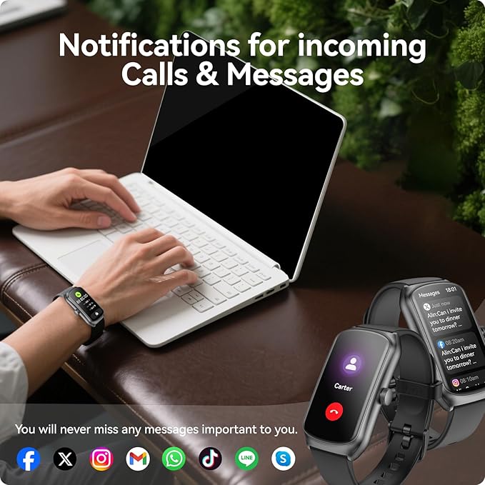 Anyloop AMOLED Fitness Tracker Watch with 24/7 Heart Rate/SpO2/Sleep Monitor, IP68 Waterproof Smart Watch, Step Calorie Counter Pedometer Swimming Health Activity Trackers & SmartWatches for Men Women