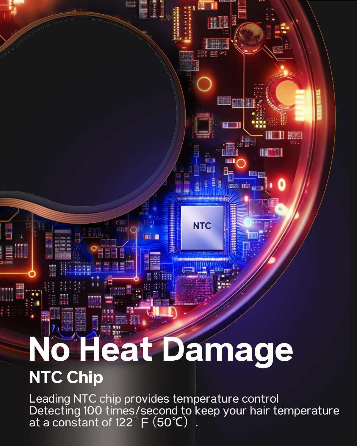 Feyluny Hair Dryer for Women - 110,000 RPM High-Speed Brushless Motor, Plasma Tech, Quick Dry in 5 Mins, 346g Lightweight & Portable Hair Blow Dryer, No Heat Damage, Smart Temp Control - Nickel Copper