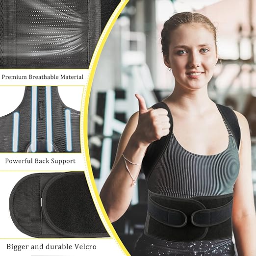 Back Brace Posture Corrector for Women and Men, Back Straightener Posture Corrector, Scoliosis and Hunchback Correction, Back Pain, Spine Corrector, Support, Adjustable Posture Trainer XXL(42"-48")