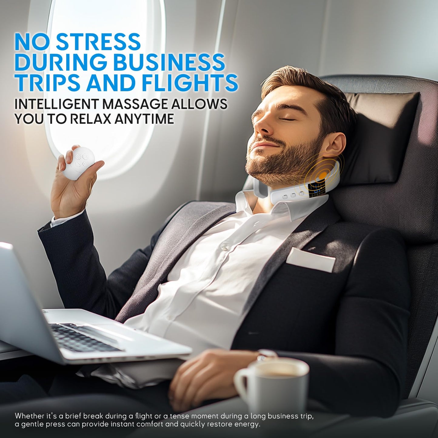 asomooh Neck Massager for Pain Relief Deep Tissue,Electric Portable Neck Massager with Heat for Women Men