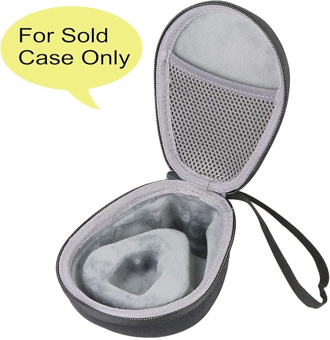 co2CREA Hard Case for SHOKZ New OpenRun Pro 2/1, OpenRun, OpenMove, OpenSwim Pro, OpenSwim, Compatible with All SHOKZ Open-Ear Bone Conduction Sport Headphones, Black Case + Inner Grey