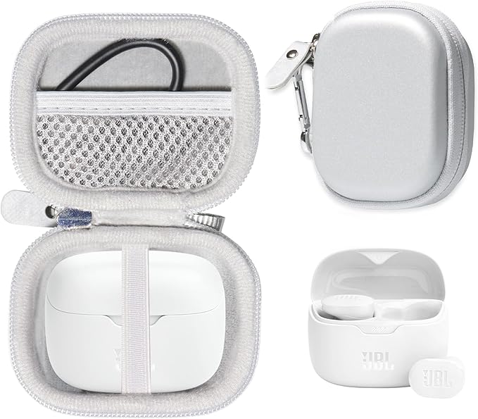 Alltravel Earbuds Case for Tune Buds - True Wireless Noise Cancelling Earbuds (White)