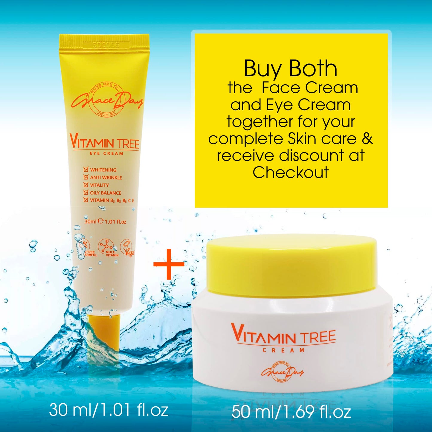 100% Certified Vegan Vitamin Tree Cream. Contains Vitamin C, Provitamin B5, vitamin E & B3. Effective Against Acne & Dark Spots and Sun Damage. Anti-Aging, Anti-Wrinkle Day and Night Cream with Natural Ingredients. 1,69 oz – Made in Korea (Face Cream)