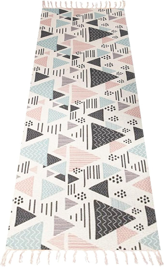 Cifupy Handmade Organic Yoga Mat made with Organic Cotton Yoga Mat - Non Slip Hand-Woven Foldable Yoga Rug Provides Excellent Comfort, Traction & Support for Indoor & Outdoor Use - 24 x 72 Inches