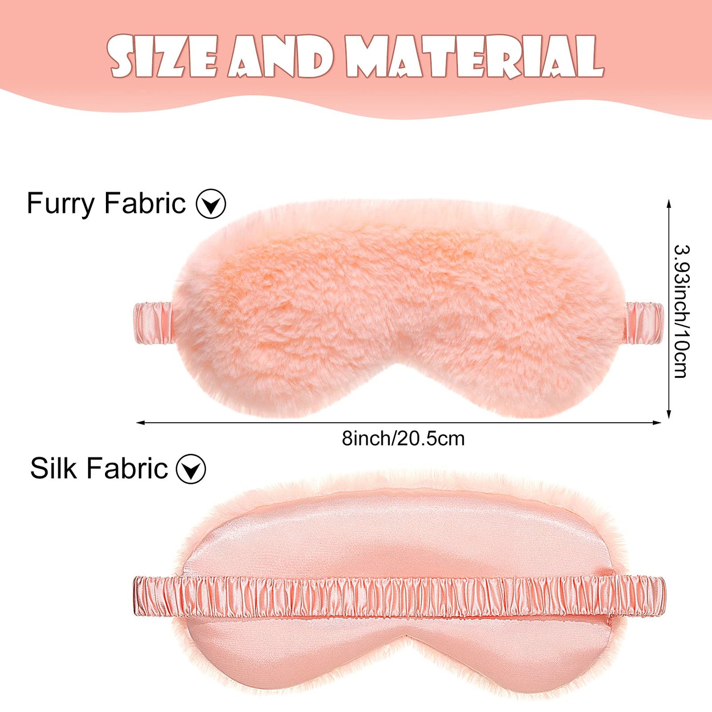 4 Pieces Plush Eye Mask Silk Furry Sleep Masks Comfortable Blindfold Eye Cover Colorful Satin Night Eyeshade Cover for Women Men Sleep Travel Nap Sleeping (Solid, Fresh Colors)