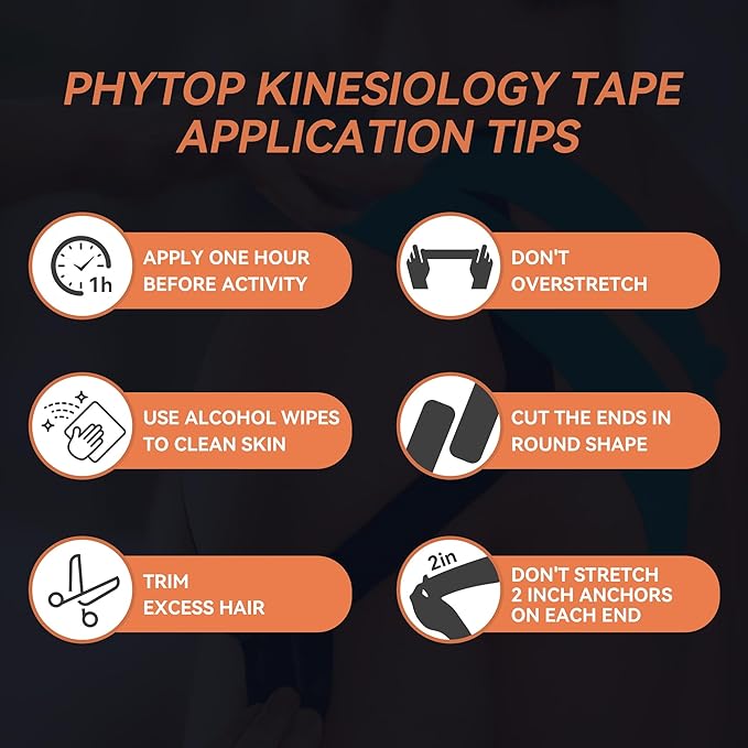 Kinesiology Tape 12 Rolls Sports Tape Athletic Kinesiology in Rainbow Mixed Colors, Muscle Tape for Support and Recovery