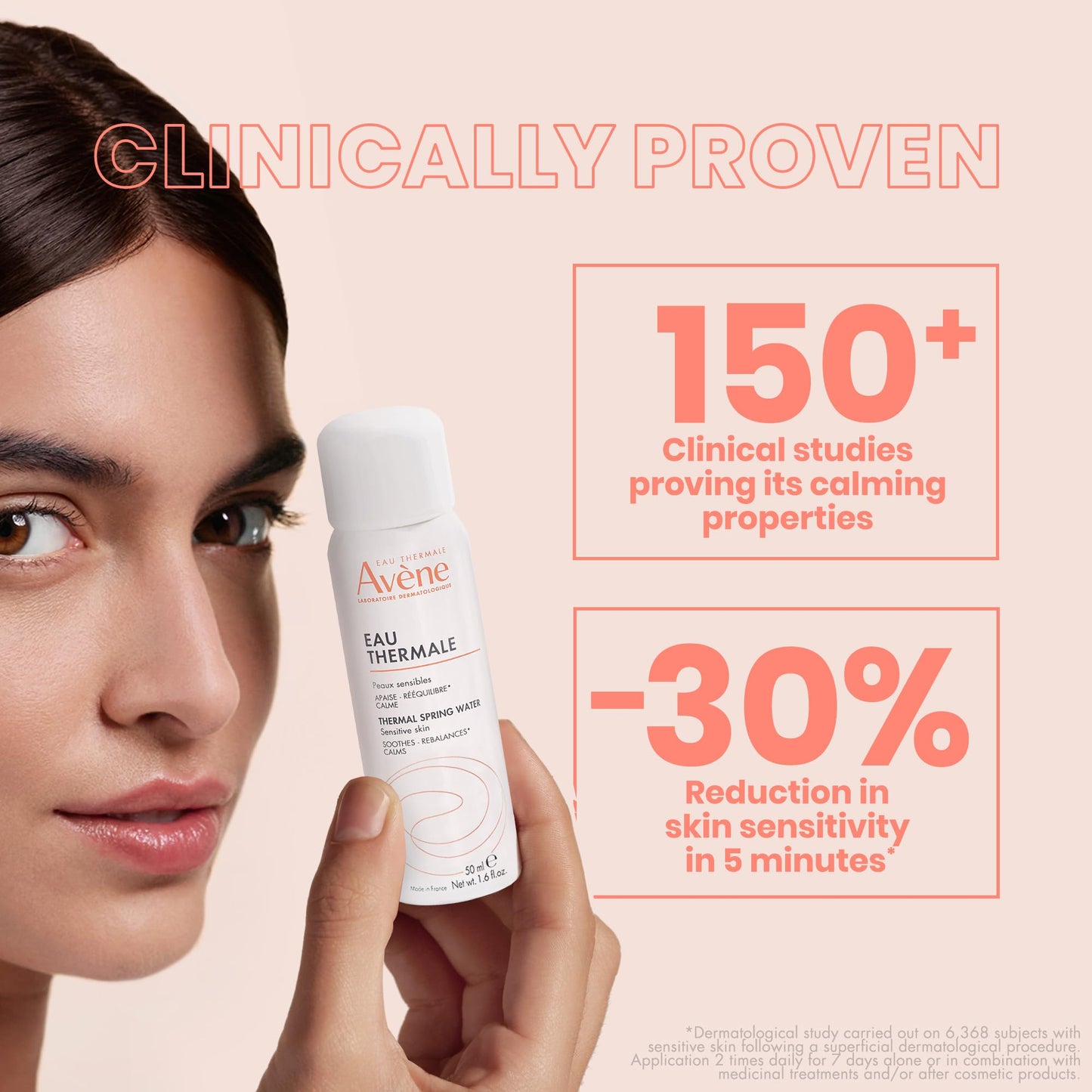 Avene Thermal Spring Water, Soothing Calming Facial Mist Spray for Sensitive Skin, 1.6 Oz