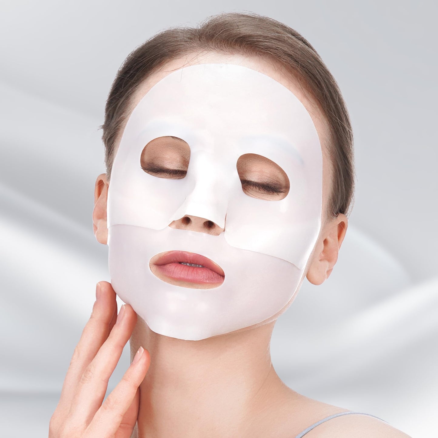 Bio-Collagen Real Deep Hydrogel Mask, Collagen Face Mask Overnight Face Mask for Intense Hydration, Firming & Elasticity, Pore Minimizing Treatment, Korean Skincare | 4 Pack