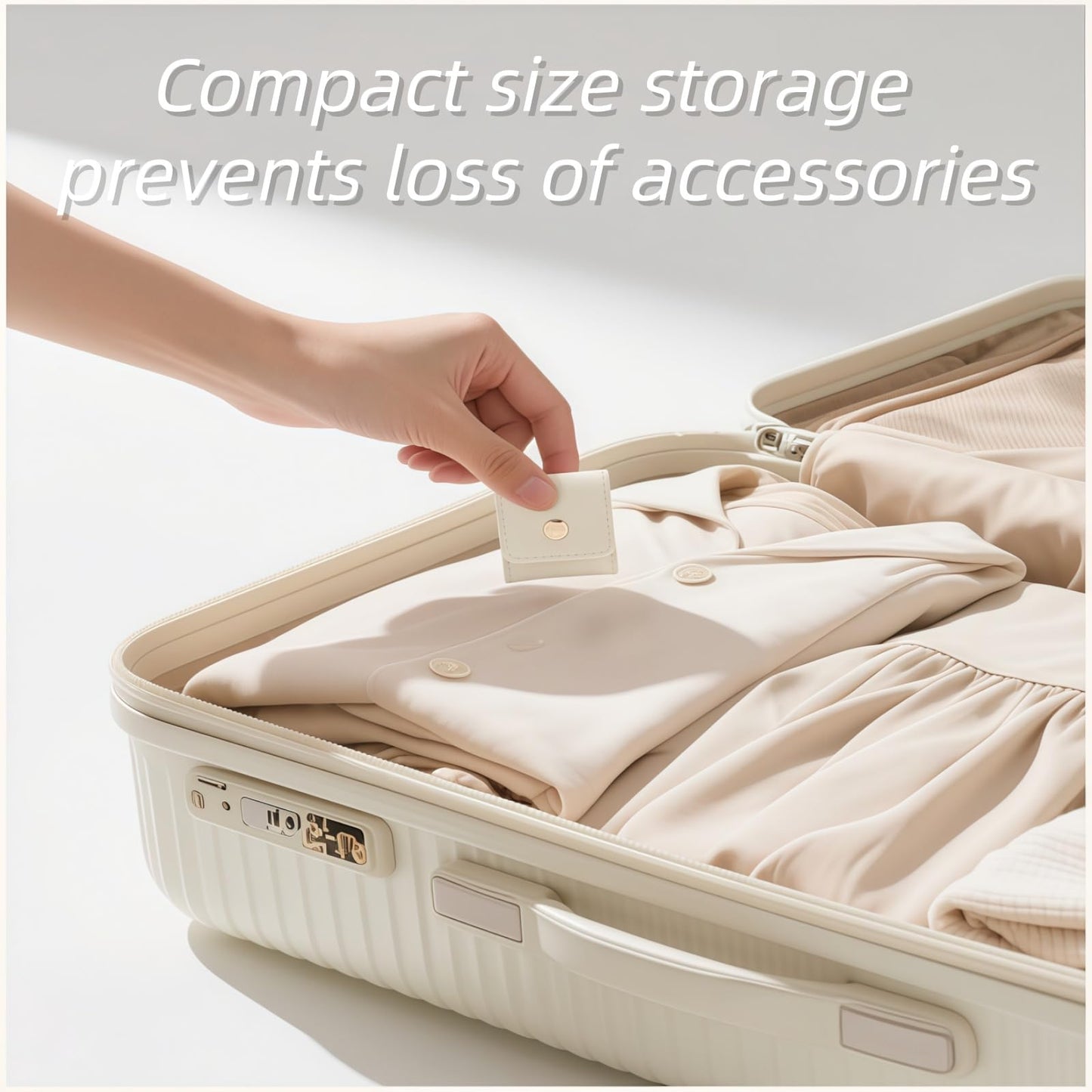 3Pcs Mini Travel Jewelry Bag,Portable Foldable Jewelry Roll Case with Buckle Clasp,Holds Earrings,Rings,Necklaces Bracelets