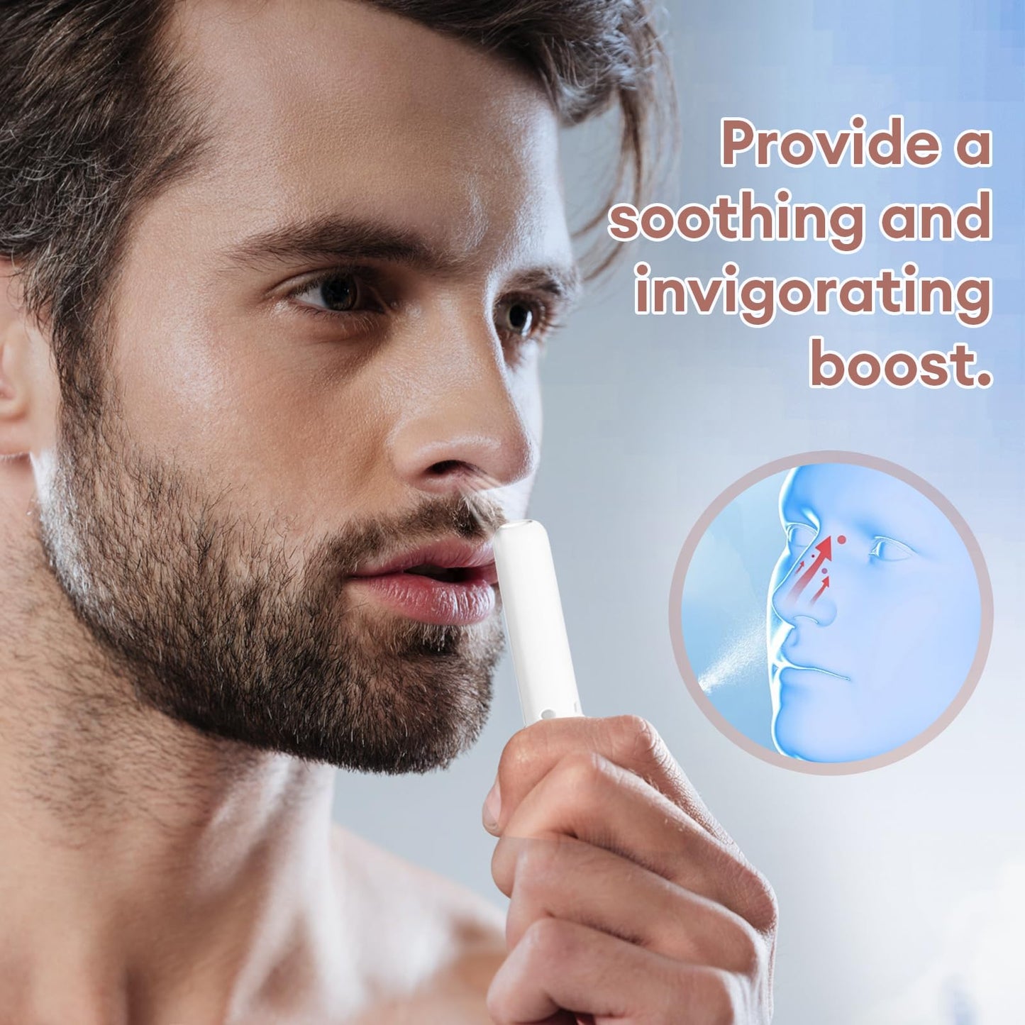 DeepCozy Nasal Stick for Adults, 3 Pack Nasal Inhaler Stick for Distraction Relief & Mild Stress, Portable Nasal Sticks Nose Inhaler Stick with Menthol for Work/Study/Travel (Mint Mojito)